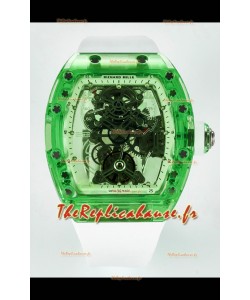 Richard Mille Super Clone 56-01 Montre avec boitier saphir transparent avec tourbillon véritable