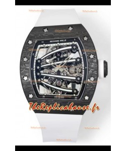 Richard Mille Super Clone RM59-01 Boîtier carbone NTPT Cadran noir Réplique montre suisse