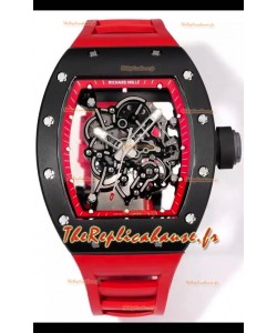 Montre Richard Mille Super Clone RM055 avec boîtier en céramique et tourbillon véritable 