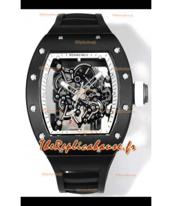 Montre Richard Mille Super Clone RM055 Boîtier céramique avec tourbillon véritable 