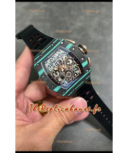 Richard Mille RM11-03 Boîtier en carbone forgé Réplique de montre suisse de qualité 1:1
