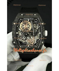 Richard Mille Super Clone 27-05 Boîtier en carbone noir Réplique Montre Suisse 