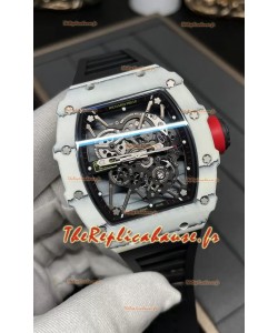 Richard Mille RM35-01 Rafael Nadal Montre réplique Super Clone en Fibre de Carbone avec Tourbillon Authentique