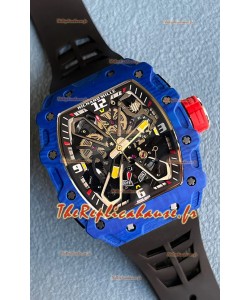 Richard Mille RM35-03 Rafael Nadal Edition Montre réplique 1:1 avec boîtier en fibre de carbone et bracelet noir