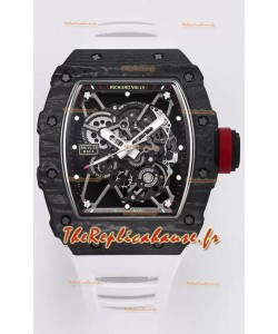 Richard Mille RM35-01 Rafael Nadal Boîtier en fibre de carbone avec Tourbillon Véritable Montre Super Clone