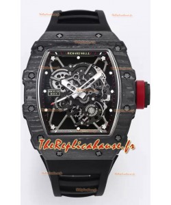 Richard Mille RM35-01 Rafael Nadal - Montre Super Clone avec boîtier en fibre de carbone et tourbillon véritable