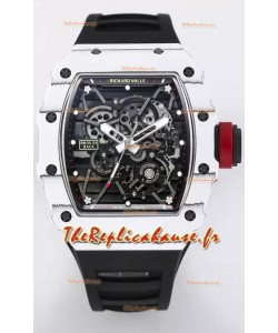 Richard Mille RM35-01 Rafael Nadal - Montre Super Clone Tourbillon Véritable - Boîtier en Fibre de Carbone