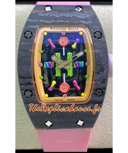Richard Mille RM-07 Bon Bon Boîtier Carbone Dames Réplique Suisse 1:1