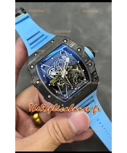 Richard Mille RM35-02 Rafael Nadal Boîtier en fibre de carbone avec montre Super Clone Tourbillon Véritable