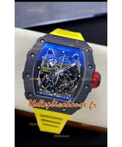 Montre Richard Mille RM35-02 Rafael Nadal avec boîtier en fibre de carbone et véritable tourbillon Super Clone