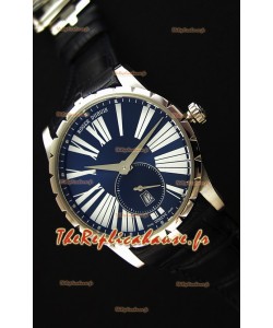 Montre Roger Dubuis Excalibur RDDBEX0378 Suisse avec Etui en acier bleu Répliqué 