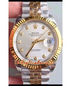 Montre Rolex Datejust 41MM Mouvement Cal.3135 Réplique Suisse en acier 904L bicolore Cadran doré