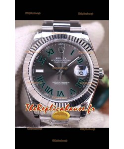 Montre Rolex Datejust "Wimbledon" Mouvement Cal.3235 Montre Suisse - Ultimate 904L Acier 41MM