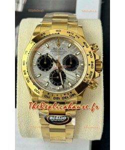 Rolex Daytona Super Clone 116519LN Cadran Météorite Mouvement Cal.4130 - Boîtier en or jaune