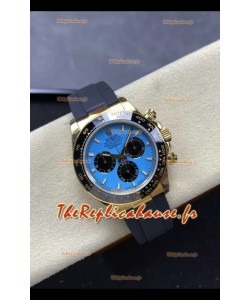 Rolex Daytona Super Clone 126518LN Or jaune Cadran turquoise Mouvement Cal.4131 d'origine