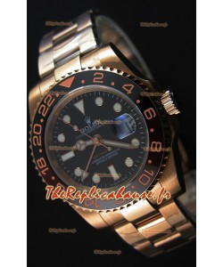 Montre Rolex GMT Masters II 126715CHNR Everose Gold Suisse Répliquée à l’identique 1:1 Mirror