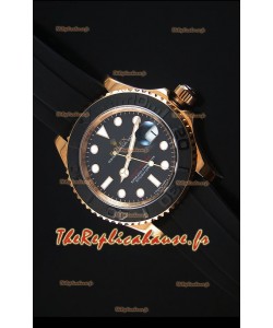 Montre Replica Miroir Ultime 1:1 Rolex Yachtmaster 116655 Everose Céramique et OR