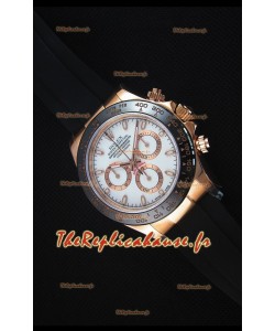 Rolex Daytona 116515 Everose 1:1 Mirror Replica White Dial Watch 