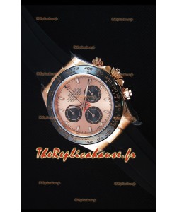 Rolex Daytona 116515 Everose Montre Réplique Miroir 1: 1 avec Cadran/Boîtier en Or Rose