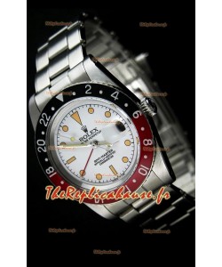 Rolex GMT Master édition Vintage Montre Réplique Suisse avec Cadran Blanc