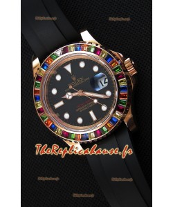 Rolex Yachtmaster 116695 Everose Or rose Diamants Cal.3135 Suisse 1:1 Ultime Acier 904L