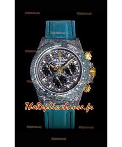 Rolex Daytona DiW Boîtier de cabine forgé 1:1 Réplique du miroir Cadran noir en carbone