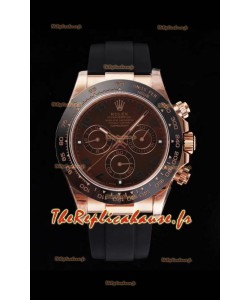 Montre Rolex Daytona 116515LN Everose Cerachrom Original Cal.4130 Mouvement - Miroir 1:1 904L en acier