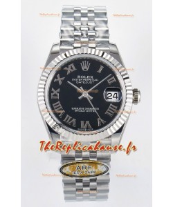 Montre Rolex Super Clone Datejust ETA 2688 Movement 31MM acier inoxydable cadran romain noir 