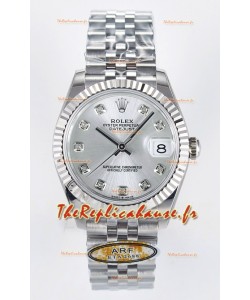 Montre Rolex Super Clone Datejust Mouvement ETA 2688 Boîtier acier inoxydable 31MM et cadran 