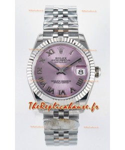 Montre Rolex Super Clone Datejust ETA 2688 Mouvement 31MM Acier inoxydable Cadran Romain Rose 