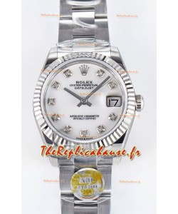 Montre Rolex Super Clone Datejust ETA 2688 Mouvement 31MM Acier inoxydable Cadran Perle 
