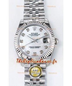Rolex Super Clone Datejust ETA 2688 Mouvement 31MM Acier inoxydable Cadran Perle 