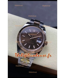 Rolex Datejust 126331 41MM ETA3235 72 Hours Power Cadran Brun huitre Réplique 1:1 en Or Rose Acier 904L