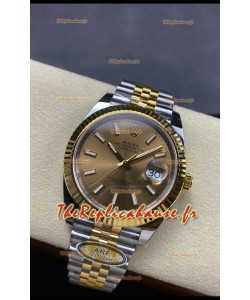 Rolex Datejust M126333 41MM ETA3235 72 Hours Power Cadran Or Jubilé Réplique 1:1 Or Jaune Acier 904L