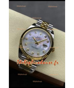 Rolex Datejust M126333 41MM ETA3235 72 Hours Power Pearl Dial Jubilé Réplique 1:1 Or Jaune Acier 904L