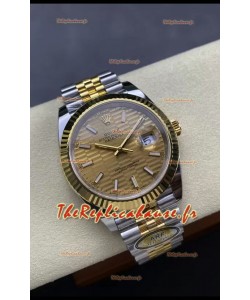 Rolex Datejust M126333 41MM ETA3235 72 Hours Power Cadran cannelé Jubilé Réplique 1:1 Or jaune Acier 904L