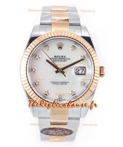 Rolex Datejust M126333 41MM ETA3235 72 Hours Power Cadran Perle huitre Réplique 1:1 Miroir Or Rose Acier 904L