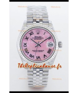 Rolex Datejust M126234 36MM ETA2836 Cadran rose nacre - chiffres romains 