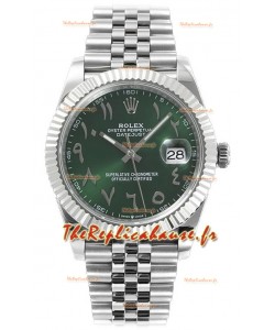 Rolex Datejust M126300 41MM ETA3235 Cadran arabe vert - Boîtier acier 904L 
