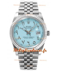 Rolex Datejust M126300 41MM ETA3235 Cadran arabe bleu Tiffany - Boîtier acier 904L 