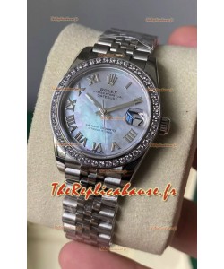Rolex Datejust 278384 31MM Réplique Suisse en Acier 904L avec Cadran Perlé - Qualité 1:1 