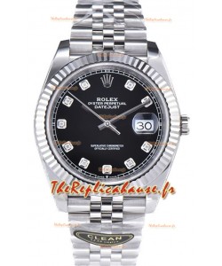 Rolex Datejust 126334 41MM ETA3235 72 Hours Power Cadran noir Jubilé Réplique 1:1 