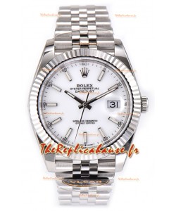 Rolex Datejust 126334 41MM ETA3235 72 Hours Power Jubilé Réplique 1:1 cadran blanc