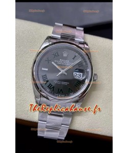 Rolex Datejust "Wimbledon" Mouvement Cal.3235 Montre suisse - Ultimate Acier 904L 36MM