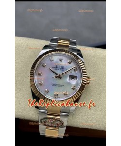 Rolex Datejust 126331 41MM ETA 3235 Réplique montre suisse 1:1 en or rose 904L acier