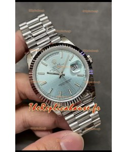 Rolex Day Date Presidential 904L acier 40MM - Cadran à motifs bleus Montre de qualité miroir 1:1 