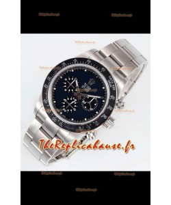 Rolex Daytona Super Clone BLAKEN Paul Newman Cadran noir réplique montre suisse - Mouvement 4130 