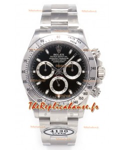 Rolex Daytona Super Clone M116520-78590 Mouvement original Cal.4130 - Montre Acier 904L