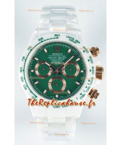 Rolex Daytona AET Remould Cadran vert foncé Montre bracelet céramique avec mouvement Cal.4130