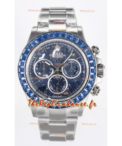 Montre en acier inoxydable Rolex Daytona Super Clone Edition « Artisans De Genève - Arolla Glacier 